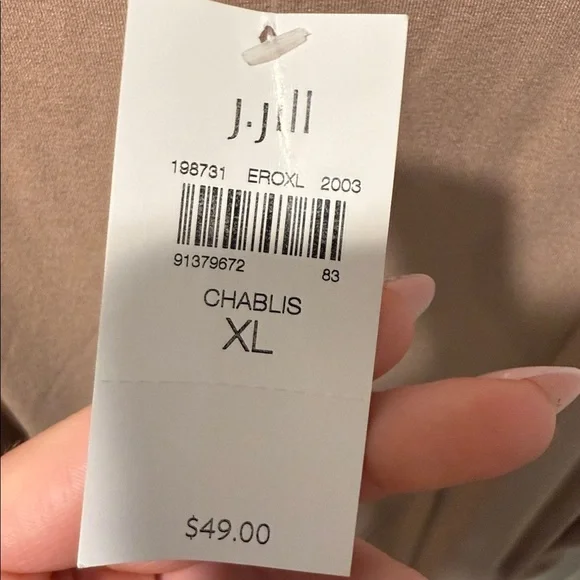 J. Jill Women's Pale Pink Tank Top - Picture 3 of 6